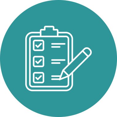 Kontrol listesi web simgesi basit