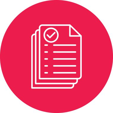 Belge simgesinin vektör illüstrasyonu