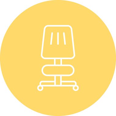 Resepsiyon lambası vektör satırı simgesi,