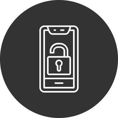 Cep telefonu simgesi, vektör illüstrasyonu