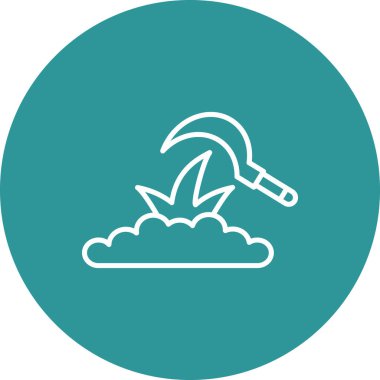 Tek bir izole simgenin vektör illüstrasyonu