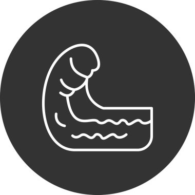 Bir bebeğin vektör illüstrasyonu