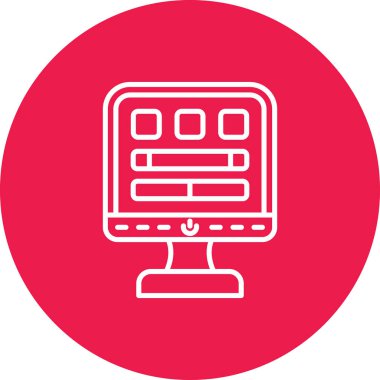 Seo simgesinin vektör illüstrasyonu