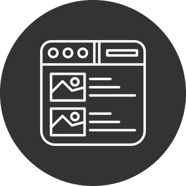 Belge. Web simgesi basit illüstrasyon