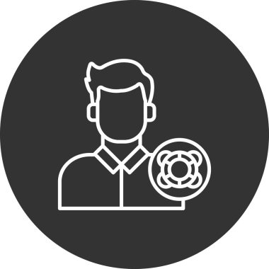 seo modern simgesinin vektör illüstrasyonu