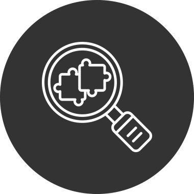 Arama vektörü simgesi modern basit illüstrasyon