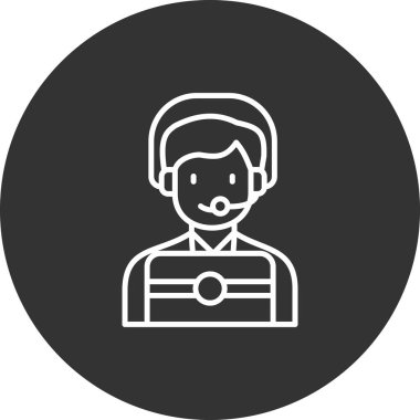 Doktor düz vektör simgesi.