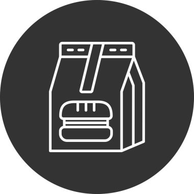 Gıda simgesinin vektör illüstrasyonu