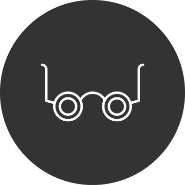 gözlük ikonu vektör illüstrasyonu