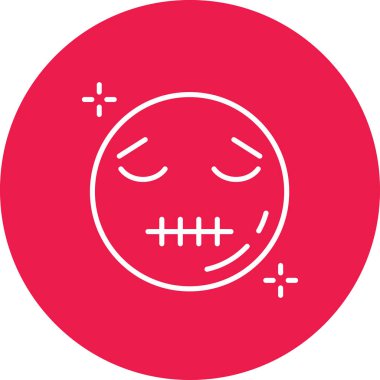 Moda Biçimli Emoji Simgesi İzole Arkaplan