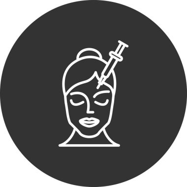 Güzellik ve moda simgelerinin vektör çizimi