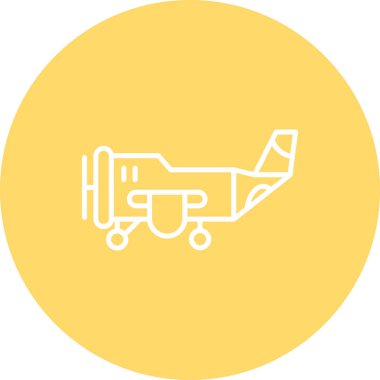 uçak ikonu vektör illüstrasyonu