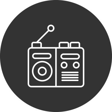 Modern simgenin vektör illüstrasyonu