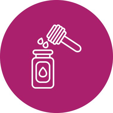 Benzersiz ilaç şişesi vektör simgesi