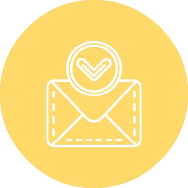 zarf simgesi, vektör çizimi