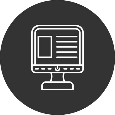 seo modern simgesinin vektör illüstrasyonu