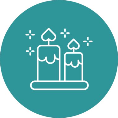 Mum simgesinin vektör illüstrasyonu