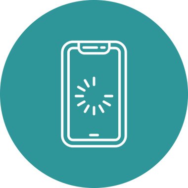 Modern akıllı telefon simgesinin vektör çizimi