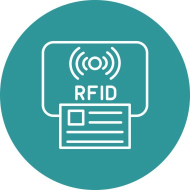 Dijital modern simgenin vektör illüstrasyonu