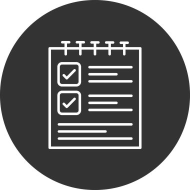 Liste. Web simgesi basit tasarım