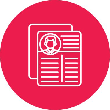 gazete simgesi vektör illüstrasyonu