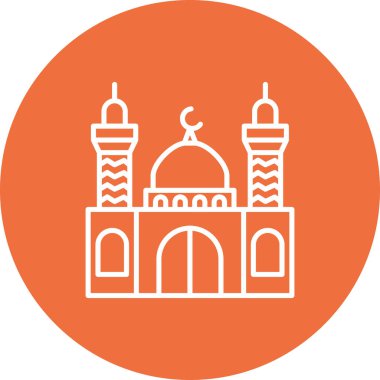 Cami simgesinin vektör illüstrasyonu