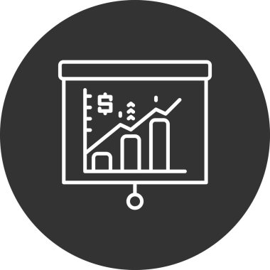 grafik simgesinin vektör illüstrasyonu