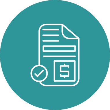 Belge simgesinin vektör illüstrasyonu