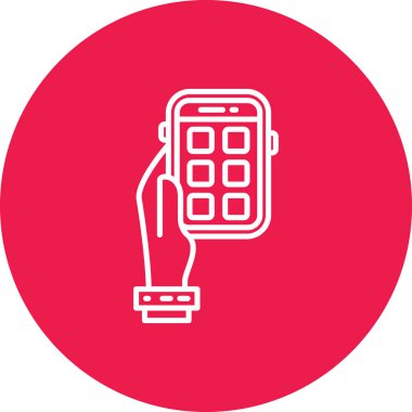 cep telefonu ikonu vektör illüstrasyonu