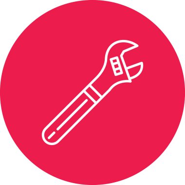 İngiliz anahtarının vektör çizimi