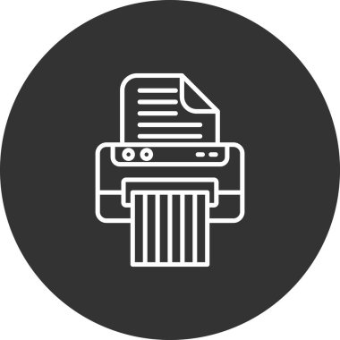 Yazıcı. Web simgesi basit illüstrasyon