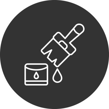 boya fırçası ikonu vektör illüstrasyon tasarımı