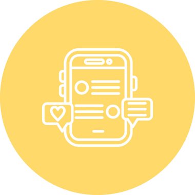 Modern akıllı telefon simgesinin vektör çizimi