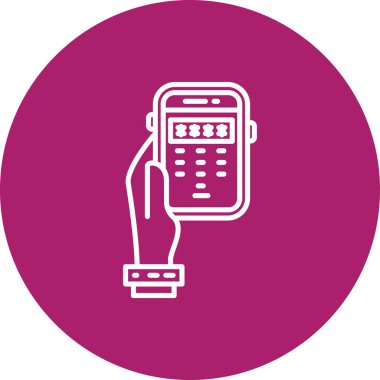 Vektör Mobil simge illüstrasyonu