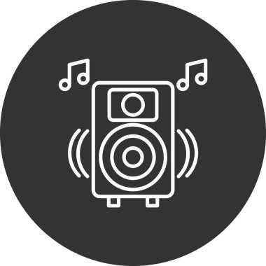 Müzik simgesinin vektör illüstrasyonu