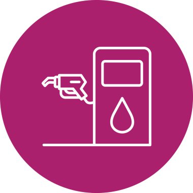 Yakıt pompası ikonu. Basit resimleme