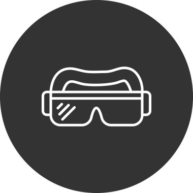 VR simge vektör illüstrasyonu