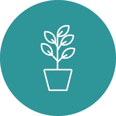 Güzel bitki. vektör simgesi