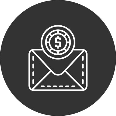 vektör dolar simgesi, vektör illüstrasyonu