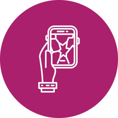 akıllı telefon simgesi vektör çizimi