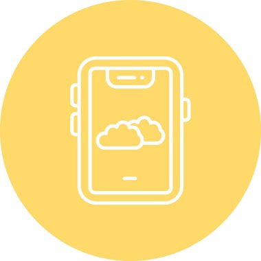 Modern b 'nin vektör illüstrasyonunda telefon yok