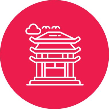 Çin kültürü, Çin, vektör simgesi kolayca düzenlenebilir.