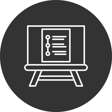 Modern simgenin vektör illüstrasyonu