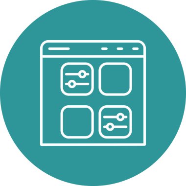 Modern simgenin vektör illüstrasyonu