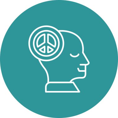 insan baş kutsal kişilerin resmi, vektör çizim