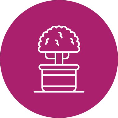 beyin ikonu vektör illüstrasyonu