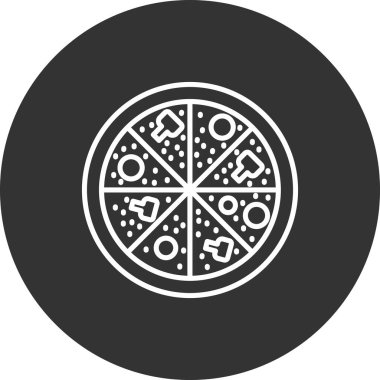 vektör pizza, yemek simgesi