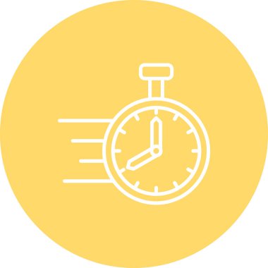 Alarm saat simgesi soyut bir grupta izole edildi