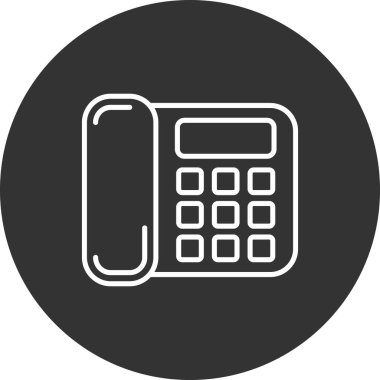 Telefon simgesi vektör illüstrasyonu