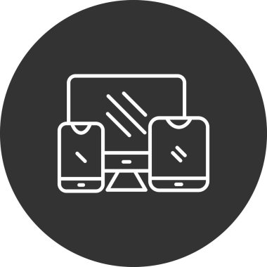 Modern dizüstü bilgisayar simgesinin vektör illüstrasyonu